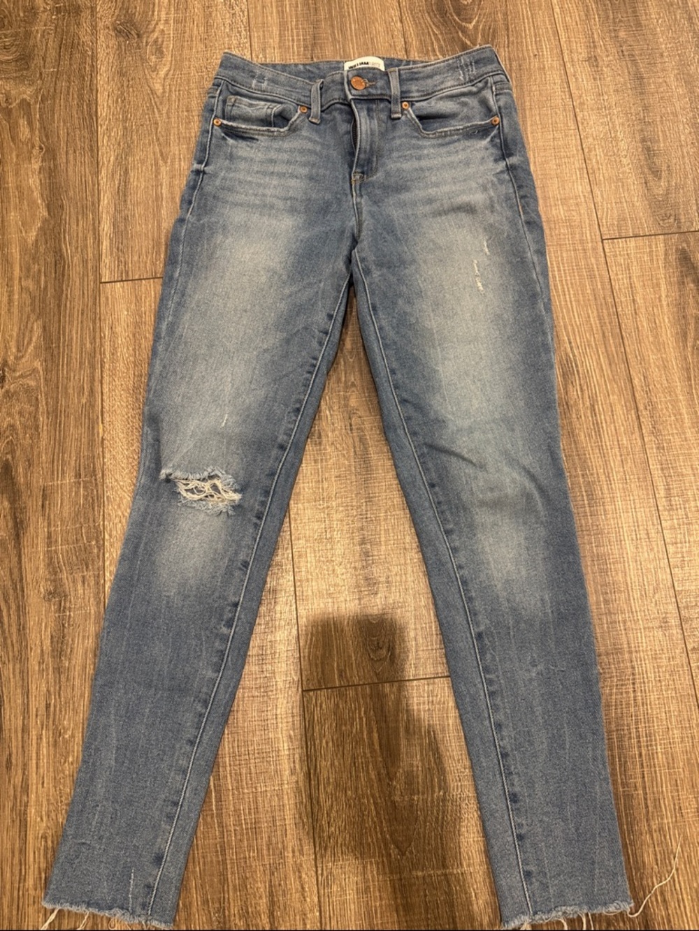William Rast Light Blue Distressed Skinny Jeans size 26